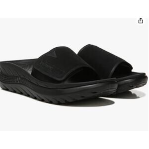 Vionic Rejuvenate Recovery Arch Support Slide Sandals Black Women 9 /M 7.5
